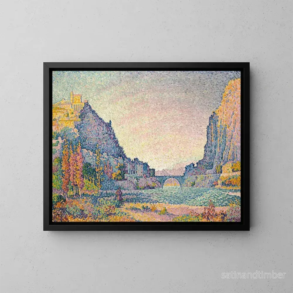 Reproduktion av målningen Sisteron - Paul Signac