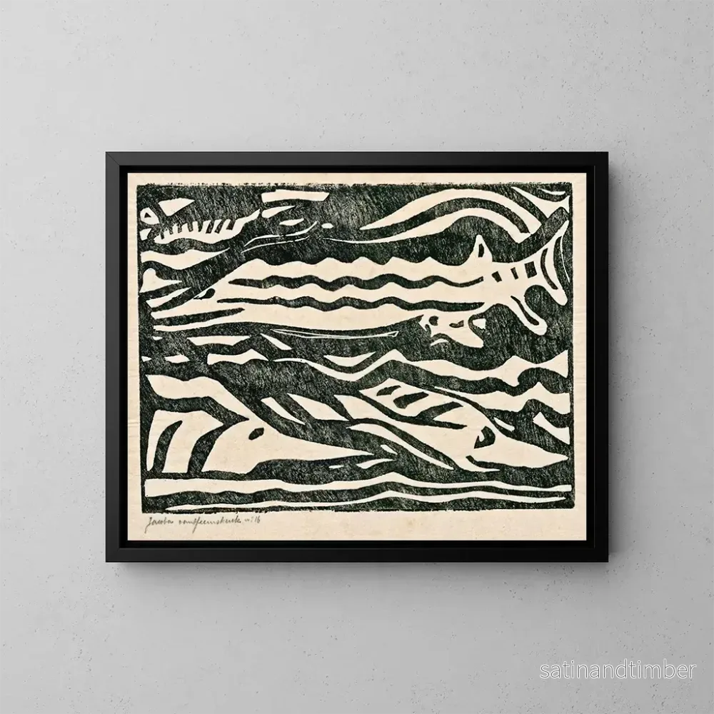 Reproduktion av målningen Composition XIV nr 4 - Jacoba van Heemskerck