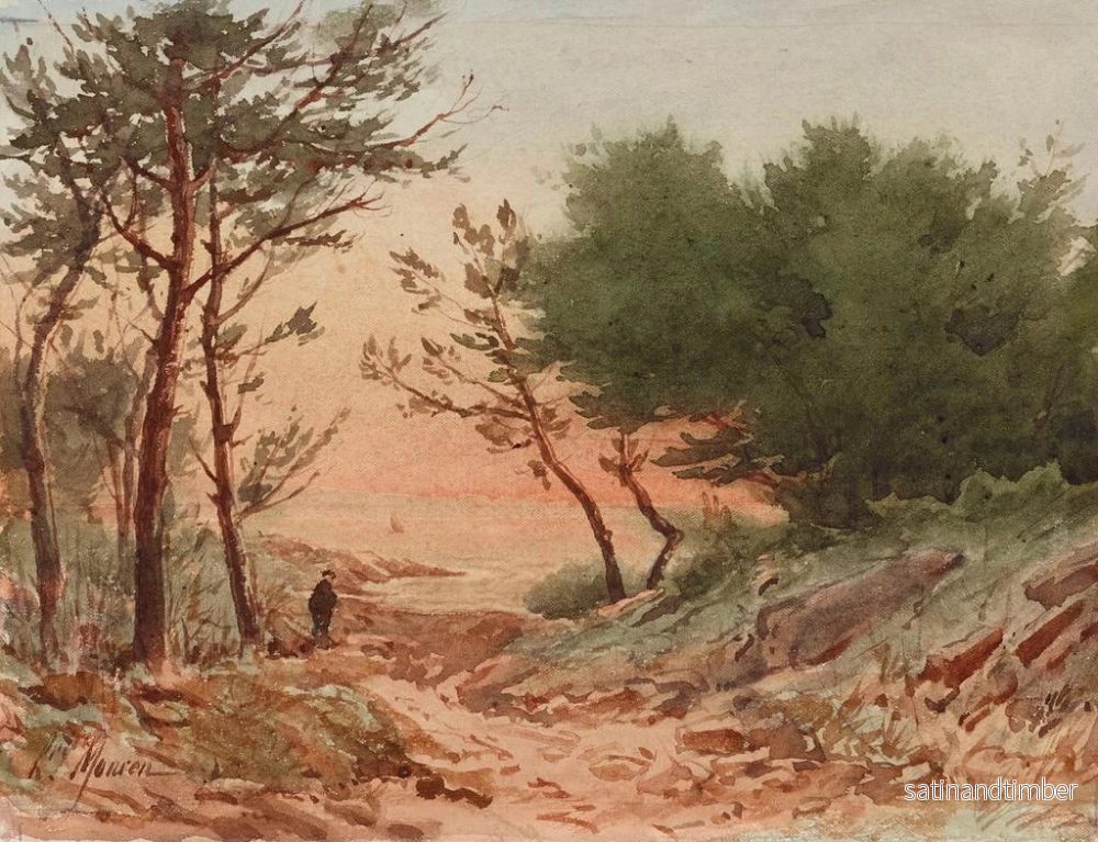 Reproduktion av målningen Landskap - Henri Laurent Mouren - Bild 2