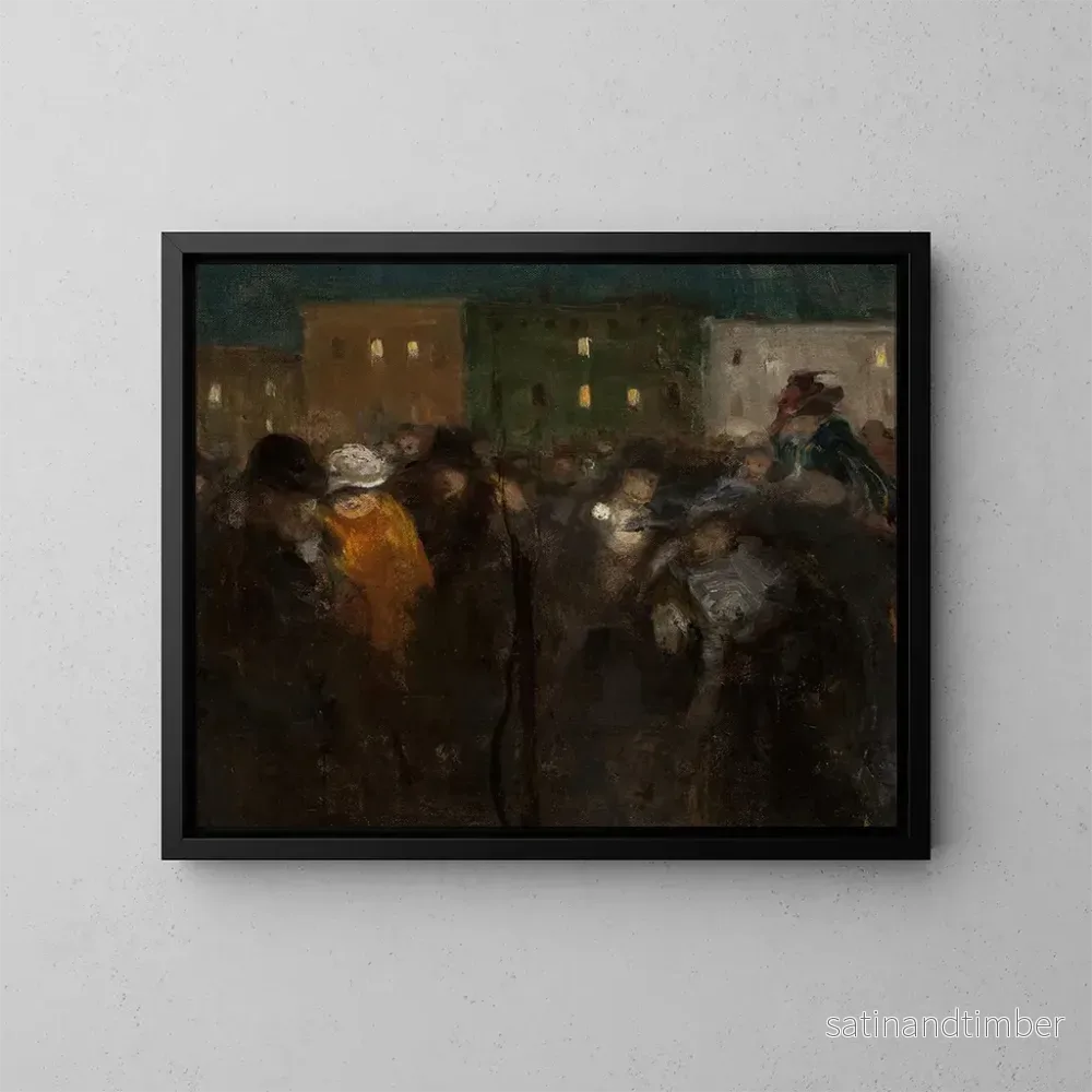 Reproduktion av målningen Mi-Carême i Paris - Witold Wojtkiewicz
