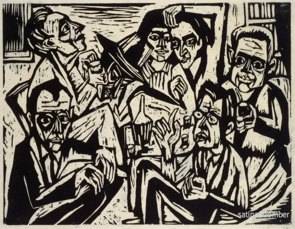 Reproduktion av målningen Fête de l'atelier - Hermann Scherer - Bild 2