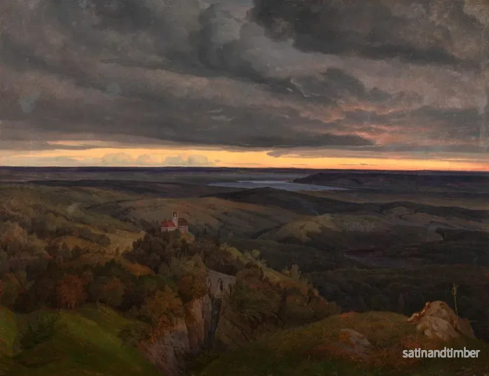 Reproduktion av målningen Landskap av Eiffeltornet - Karl Friedrich Lessing - Bild 2