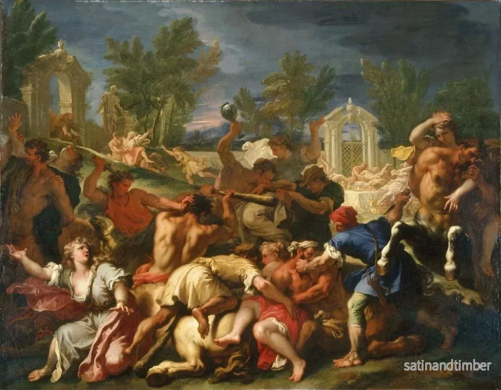 Reproduktion av målningen La bataille des Lapithes et des Centaures - Sebastiano Ricci - Bild 2