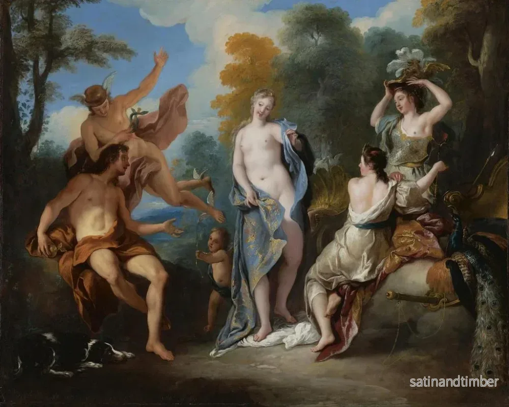 Reproduktion av målningen Le Jugement de Paris - Jean-François de Troy - Bild 2