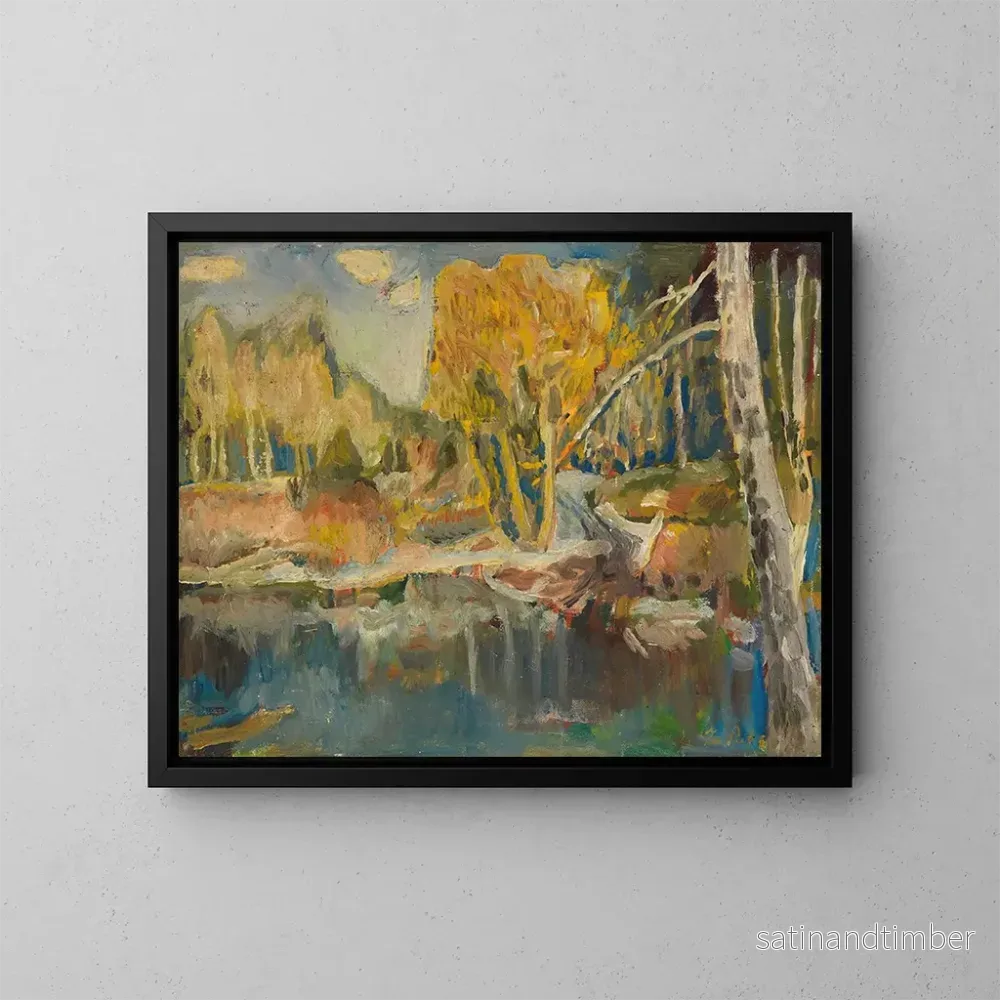 Reproduktion av målningen Landskap - Leo Putz