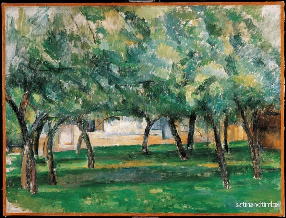 Reproduktion av målningen av en gård i Normandie omkring 1885-1886 - Paul Cézanne - Bild 2