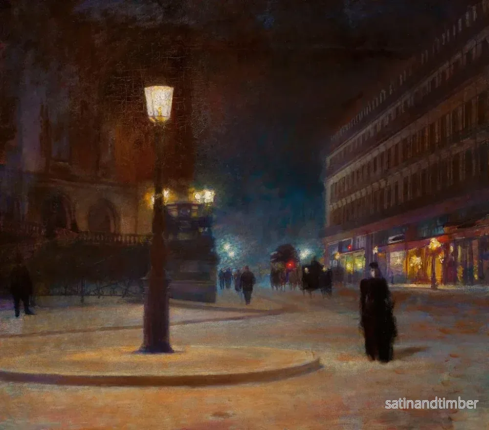 Reproduktion av målningen Place de l'Opéra i Paris - Ludwik de Laveaux - Bild 2