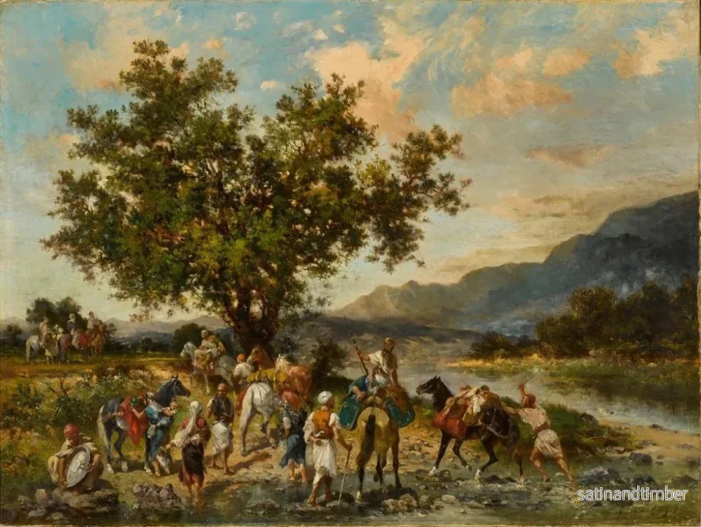 Reproduktion av målningen Vid oasen - Georges Washington - Bild 2