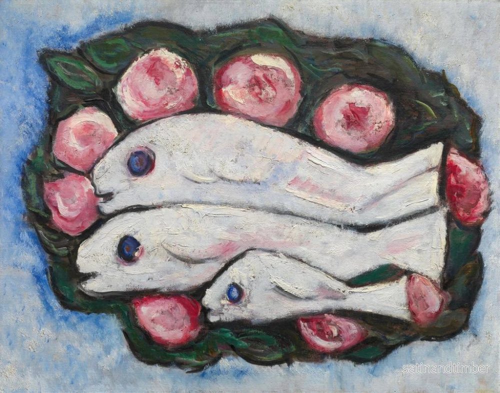 Reproduktion av målningen Banquet dans le silence - Marsden Hartley - Bild 2