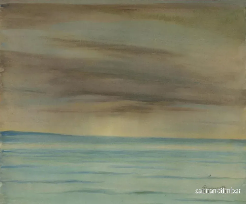 Reproduktion av målningen Solnedgång över havet - Julius Schubert - Bild 2