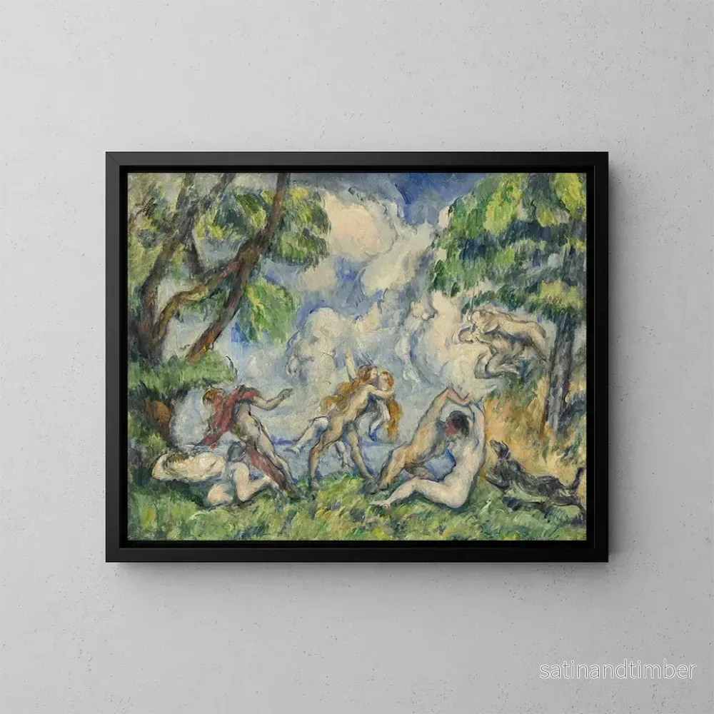 Reproduktion av målningen La Bataille de l'Amour - Paul Cézanne