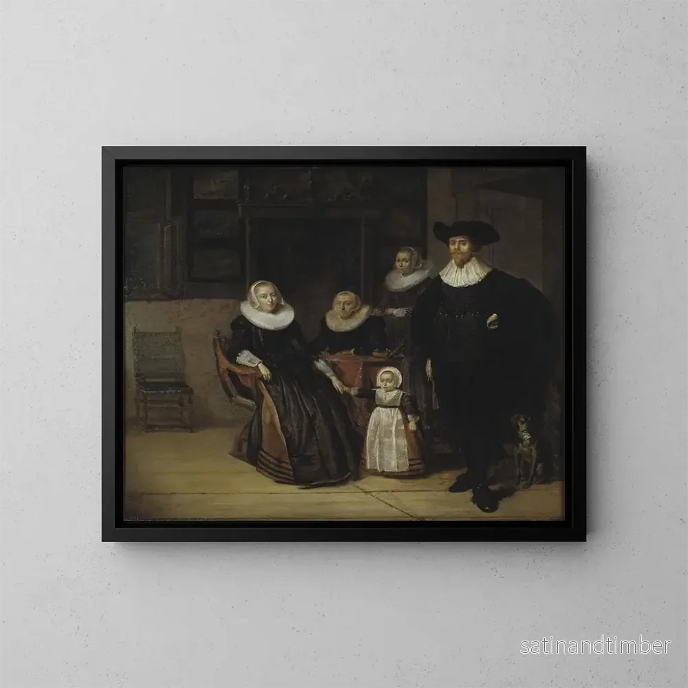Reproduktion av målningen Familjeporträtt - Pieter Codde