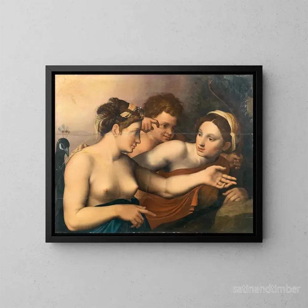 Reproduktion av målningen Junon, Cupidon och Venus - Italiensk-flamländsk skola
