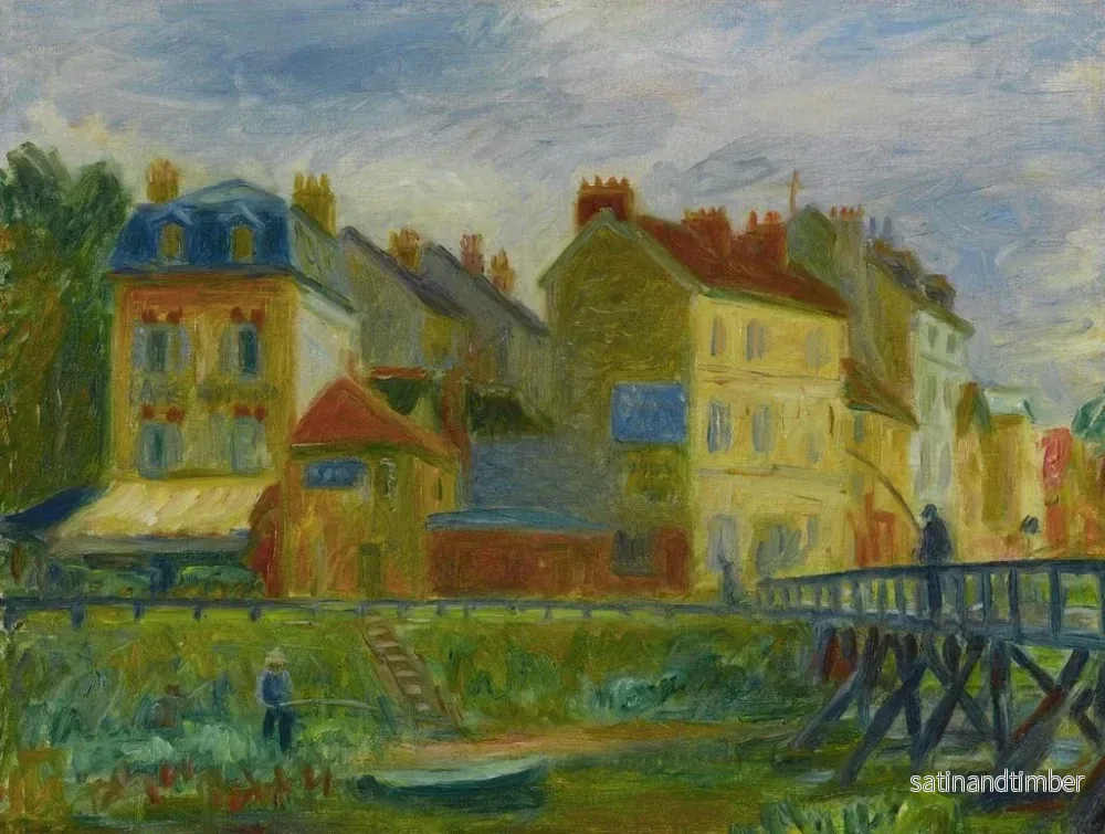 Reproduktion av målningen Samois-sur-Seine - William James Glackens - Bild 2
