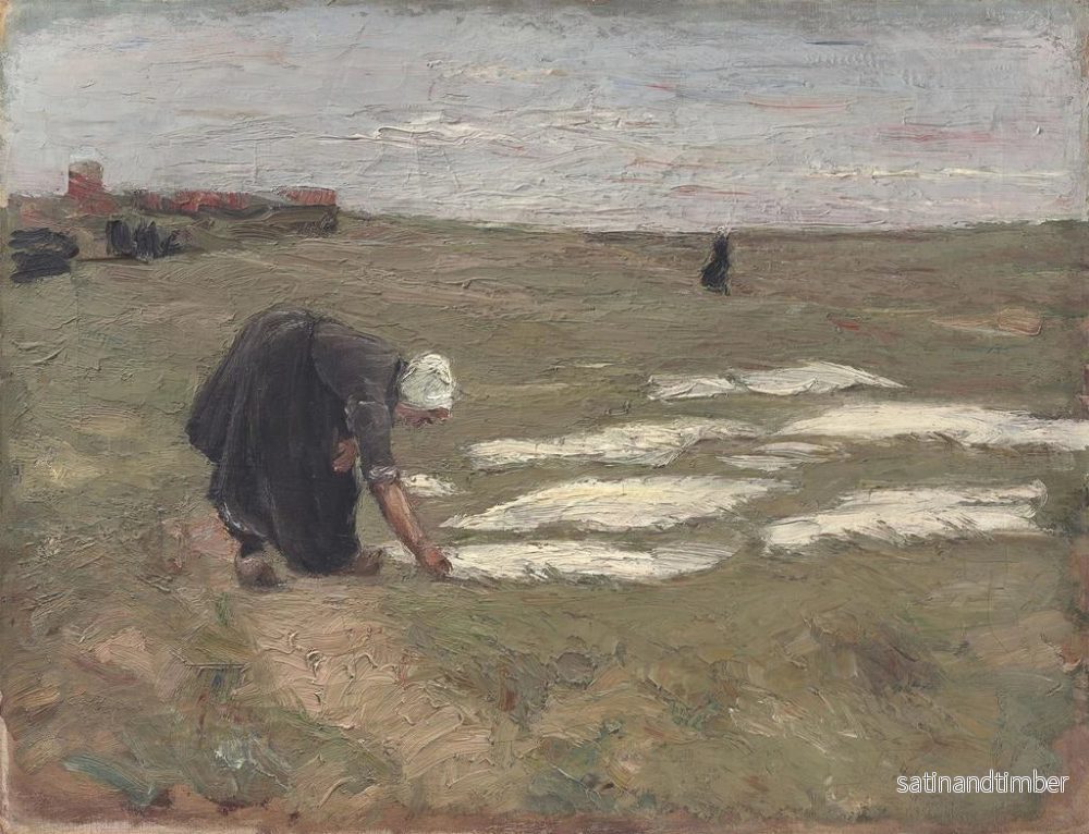 Reproduktion av målningen av blekning på dynorna nära Katwijk - Max Liebermann - Bild 2