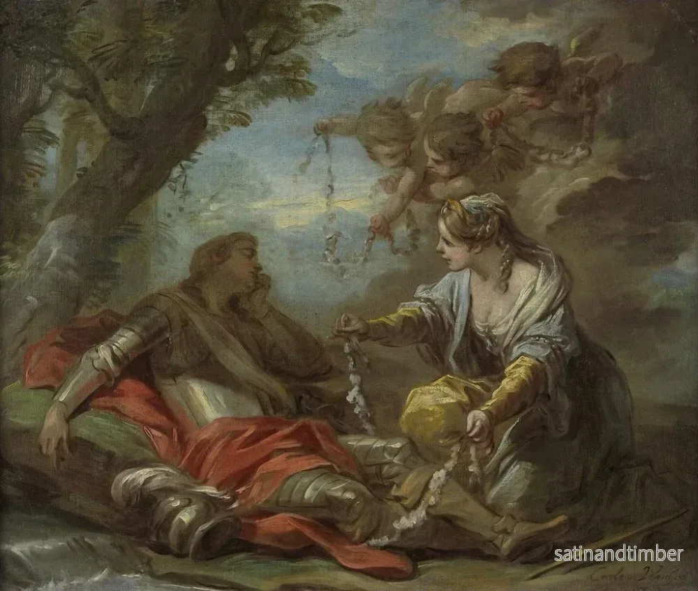 Reproduktion av målningen Rinaldo och Armide - Charles André van Loo - Bild 2