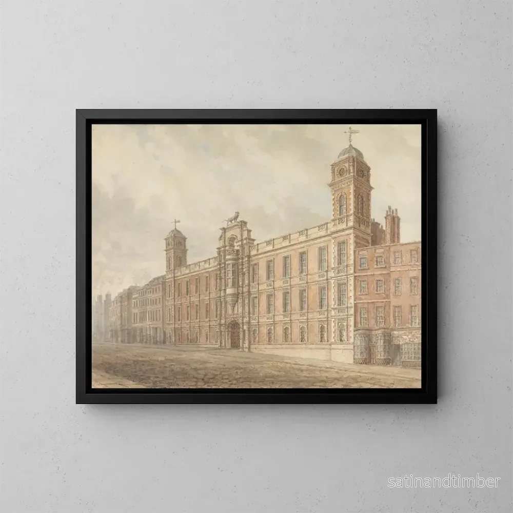 Reproduktion av målningen av Northumberland-huset, Charing Cross, London – John Chessell Buckler Reproduktion av målningen av Northumberland-huset, Charing Cross, London – John Chessell Buckler