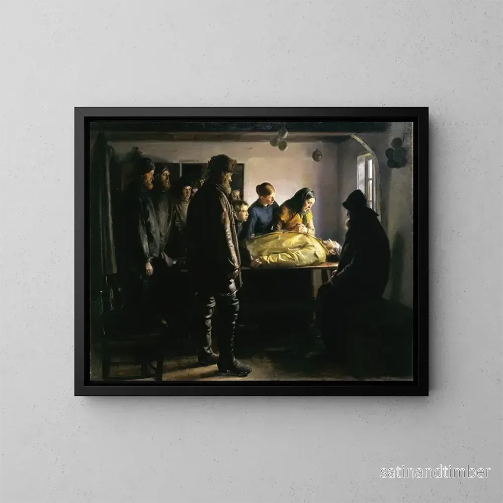 Reproduktion av målningen Le noyé - Michael Ancher