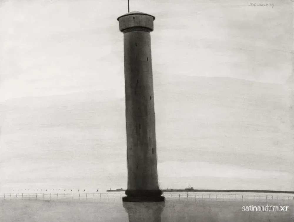 Reproduktion av målningen Le phare aux signaux - Léon Spilliaert - Bild 2