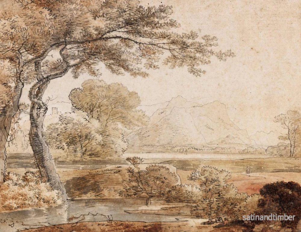Reproduktion av målningen Landskap av Prealps - Johann Georg von Dillis - Bild 2
