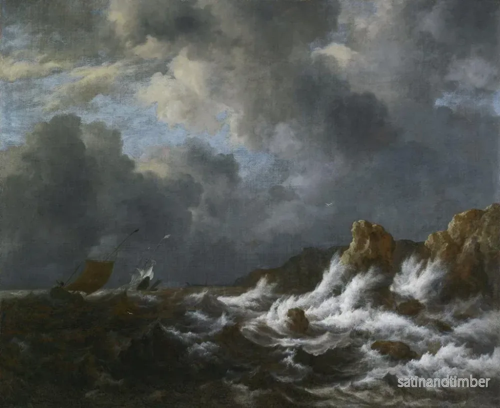 Reproduktion av målningen Vy från Norges kust - Jacob van Ruisdael - Bild 2