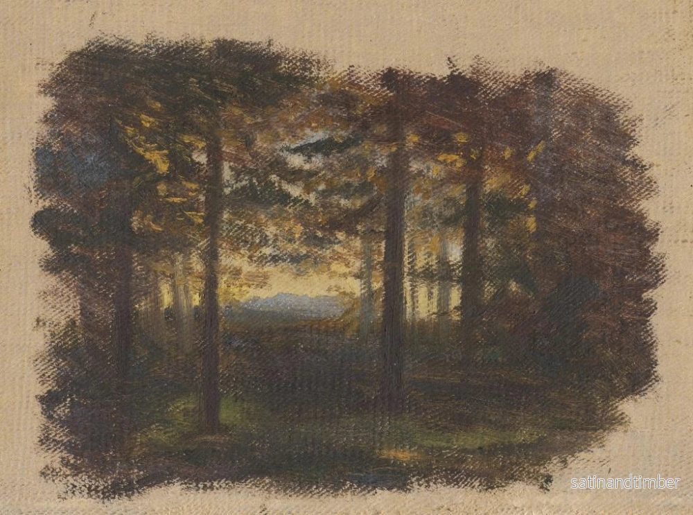 Reproduktion av målningen i skogen före solnedgången - Jan Nowopack - Bild 2