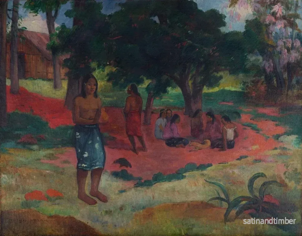 Reproduktion av målningen Mots chuchotés Parau Parau - Paul Gauguin - Bild 2