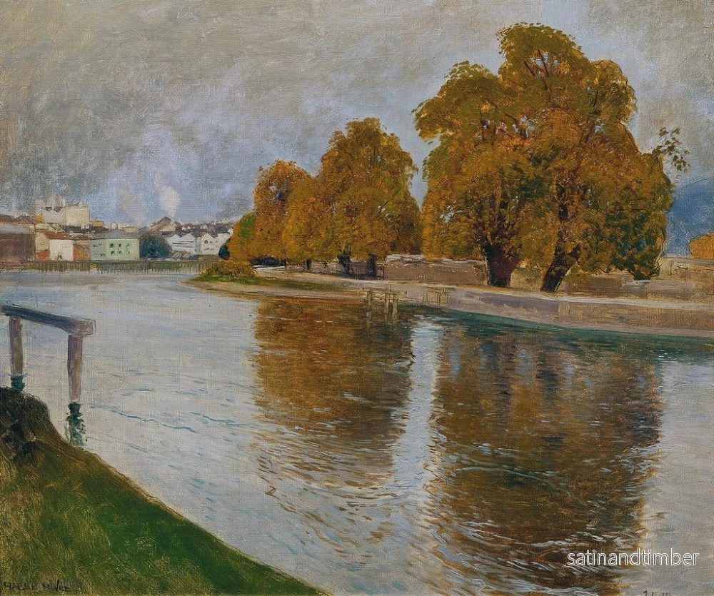 Reproduktion av målningen La Salzach nära Hallein - Hans Wild - Bild 2