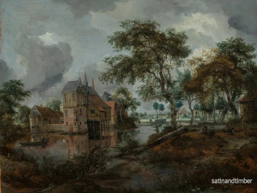 Reproduktion av målningen Le château d'Ootmarsum - Meindert Hobbema - Bild 2