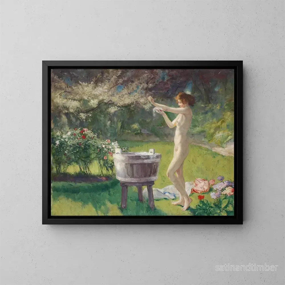 Reproduktion av målningen Badrum i trädgården – Charles Hermans Reproduktion av målningen Badrum i trädgården – Charles Hermans