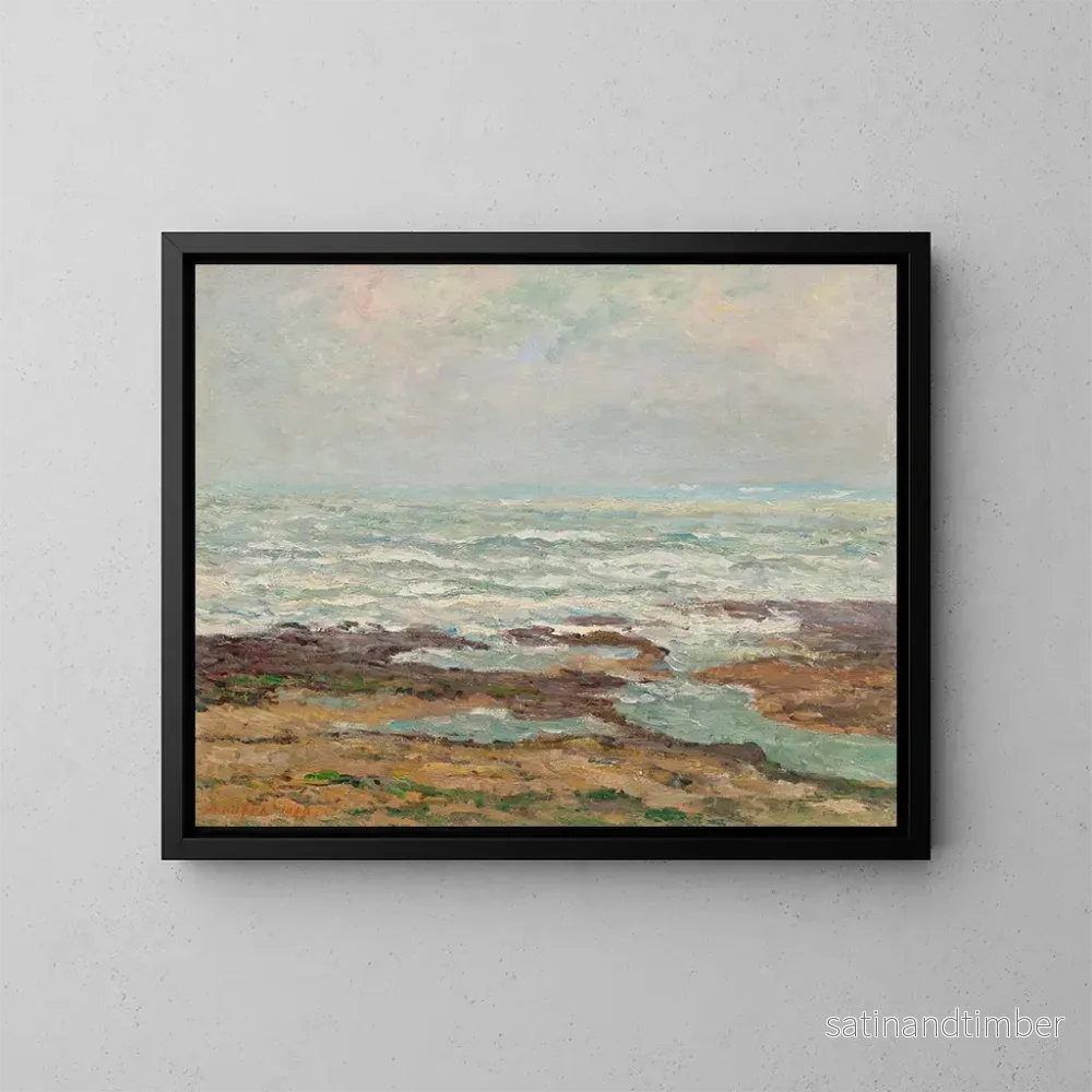 Reproduktion av målningen Marine målning, mer montante à Yport - Maxime Maufra