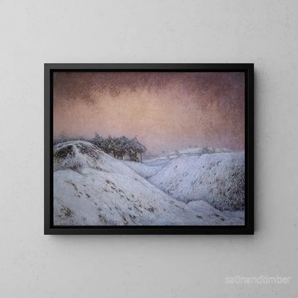 Reproduktion av målningen Snöfall - Karl Nordström