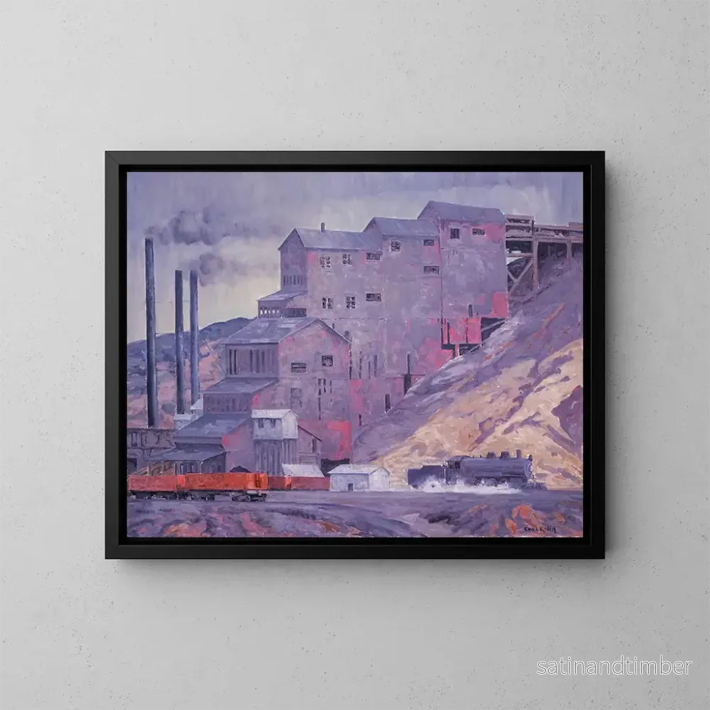 Reproduktion av målningen À la mine de charbon de Madrid, Nouveau-Mexique – Carl Redin Reproduktion av målningen À la mine de charbon de Madrid, Nouveau-Mexique – Carl Redin