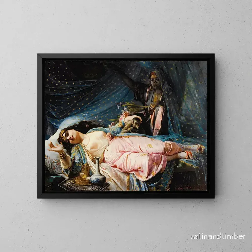 Reproduktion av målningen Princesse Nazili Hanum - Elisabeth Jerichau-Baumann