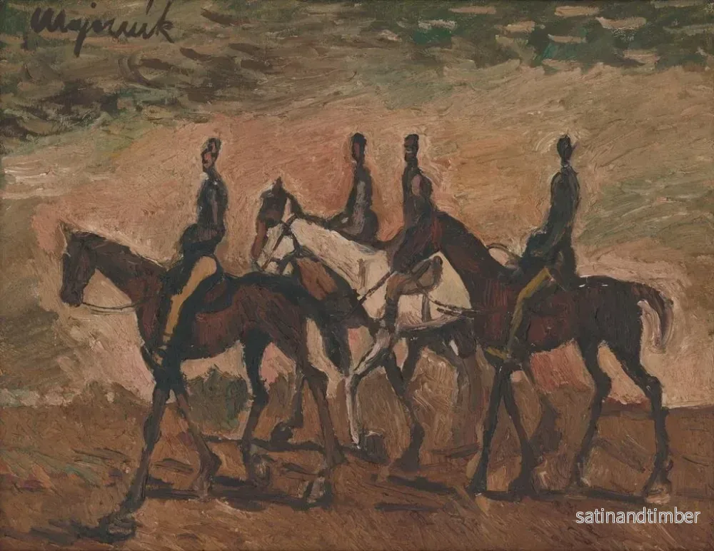 Reproduktion av målningen Patrouille équestre - Cyprian Majernik - Bild 2