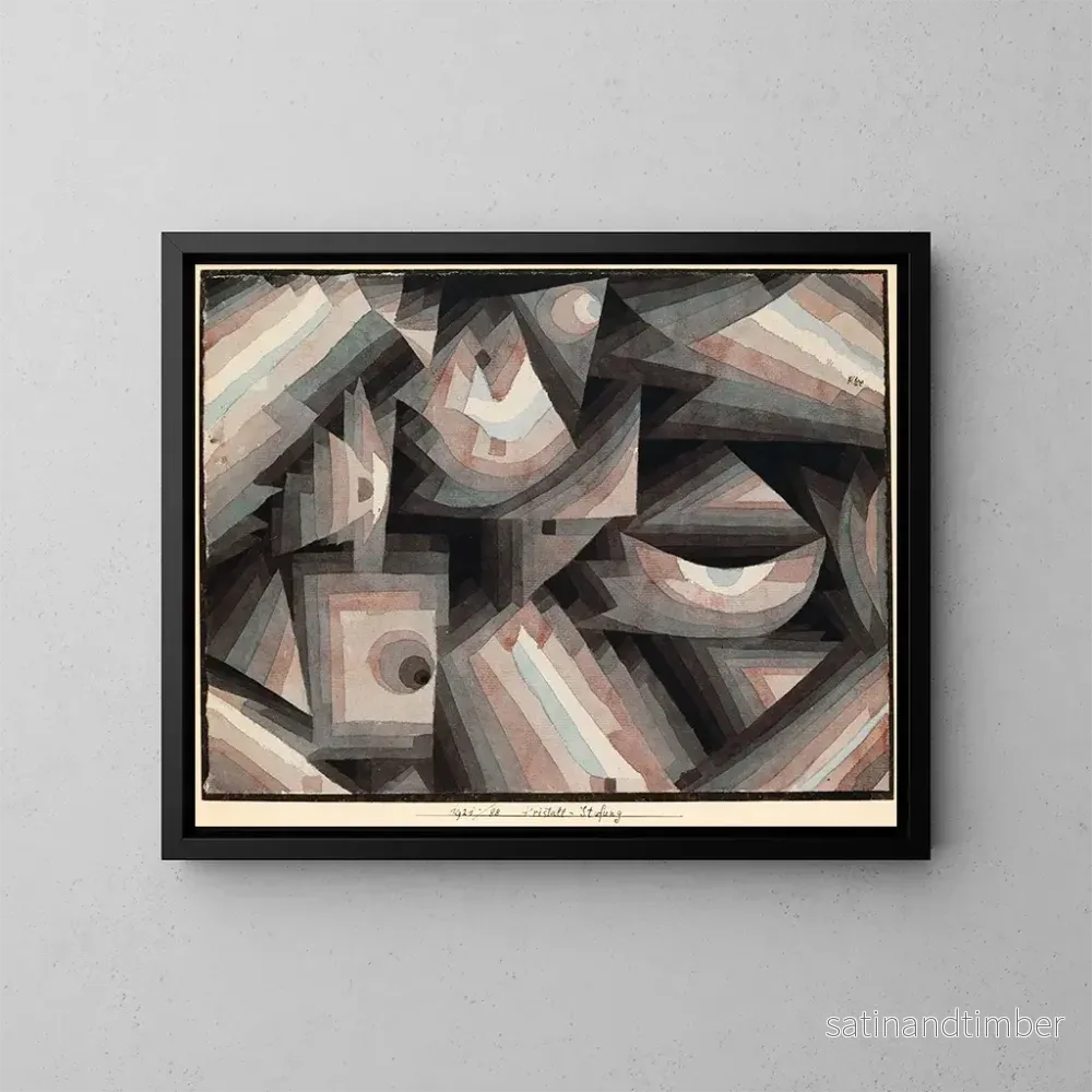 Reproduktion av målningen Graduation cristalline – Paul Klee