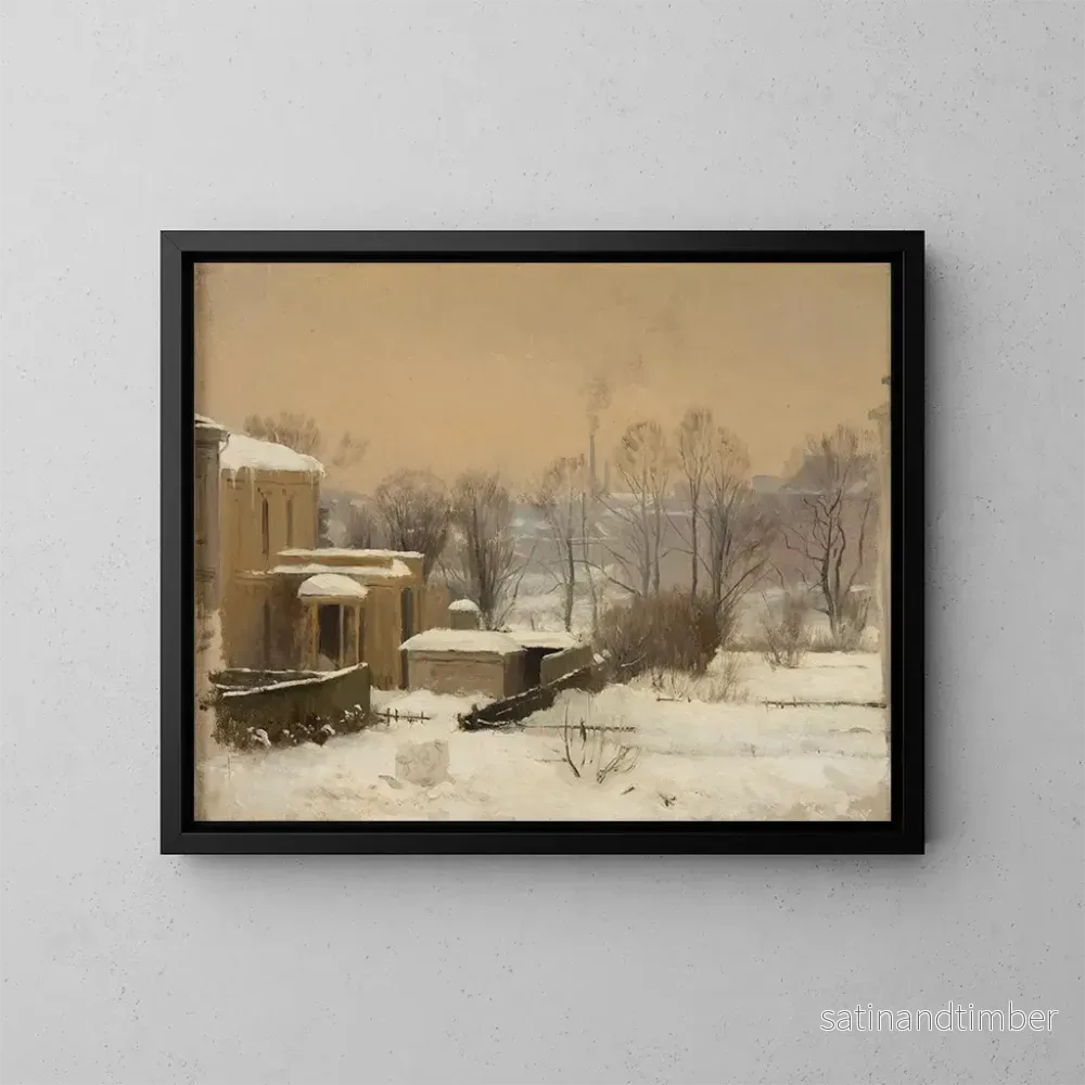 Reproduktion av målningen Studie av den urbana snön – Gustaf Rydberg Reproduktion av målningen Studie av den urbana snön – Gustaf Rydberg