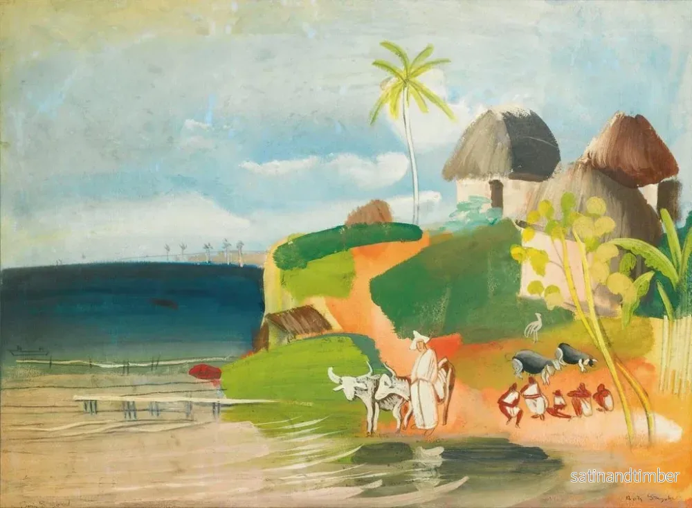 Reproduktion av målningen Landskap i Sydamerika - Boris Grigoriev - Bild 2