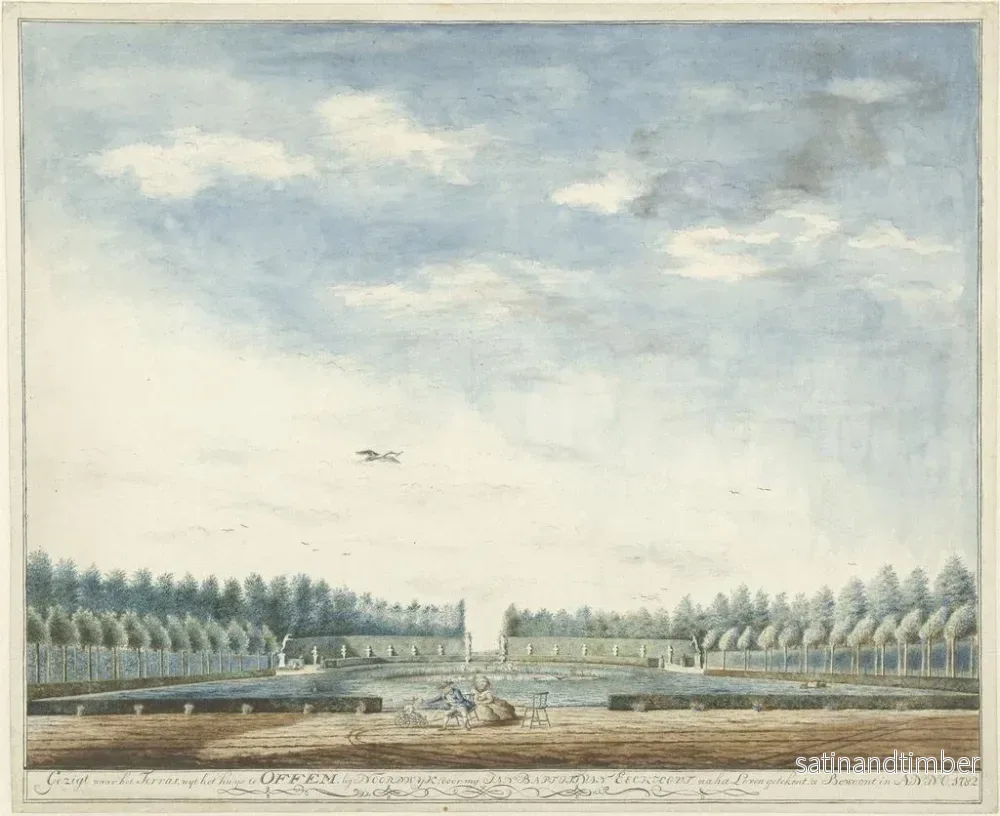 Reproduktion av målningen Le jardin de la maison Offem près de Noordwijk - Jan Baptist van Eeckhout - Bild 2