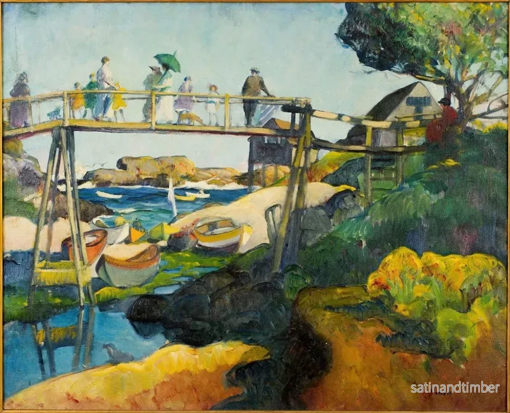 Reproduktion av målningen Le Pont des Gays - Léon Kroll - Bild 2