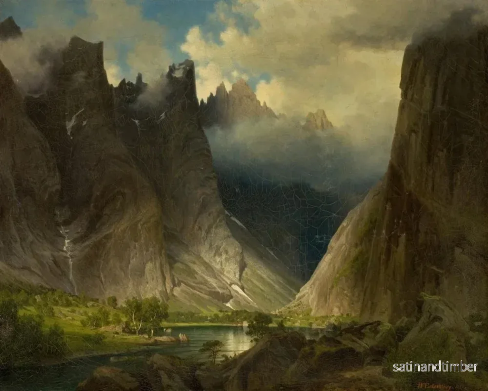 Reproduktion av målningen Vallée de Romsdalen - Johan Fredrik Eckersberg - Bild 2