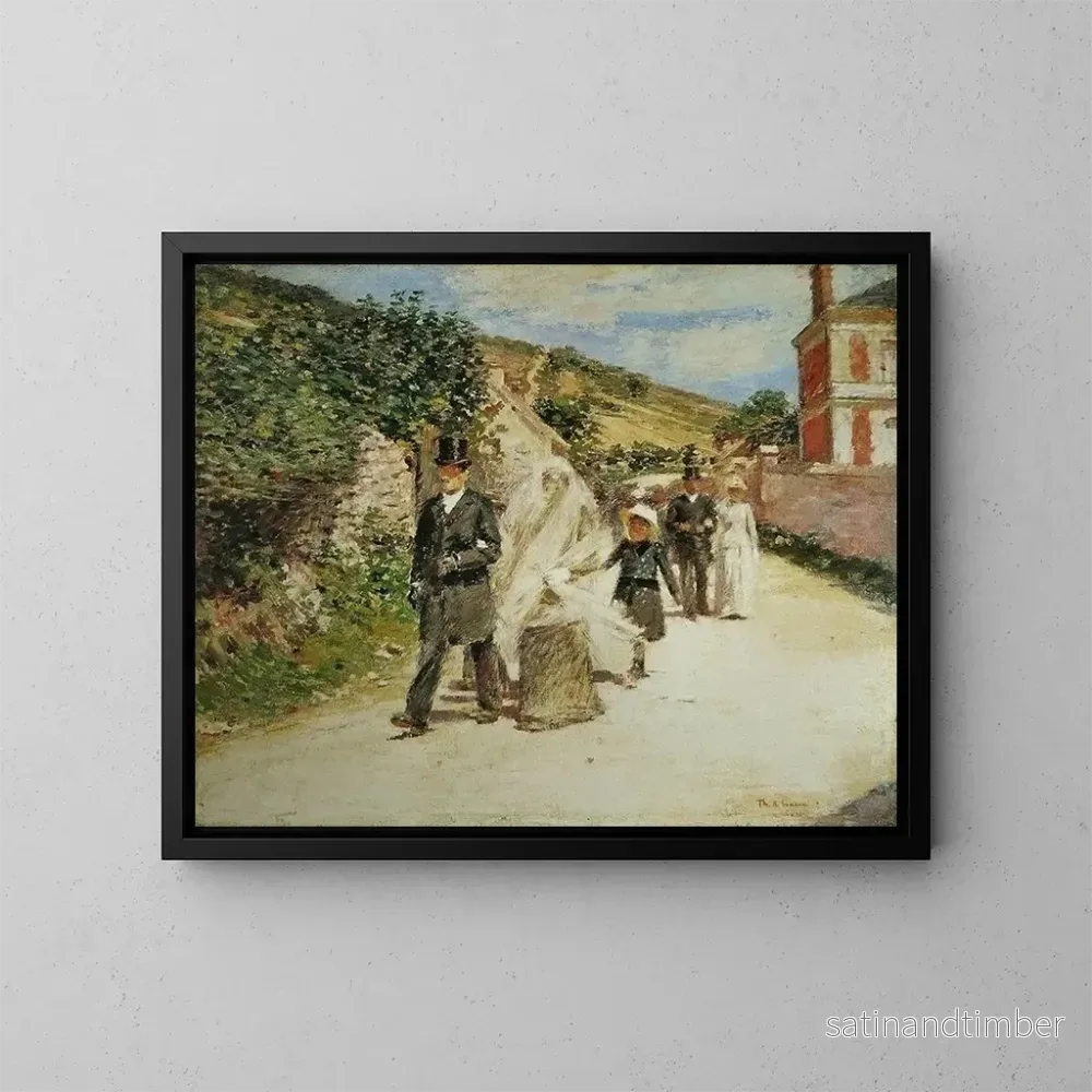 Reproduktion av målningen La Marche nuptiale - Theodore Robinson