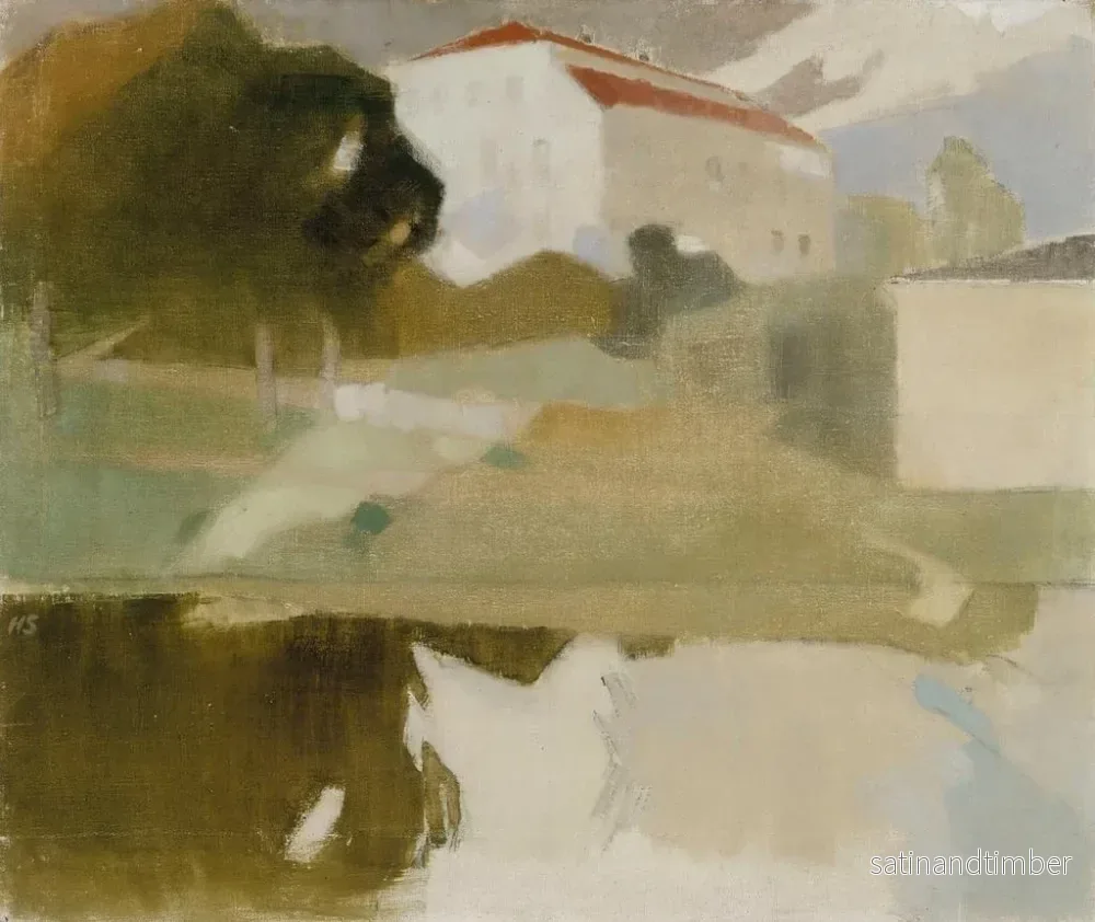 Reproduktion av målningen Manoir de Sjundby - Helene Schjerfbeck - Bild 2