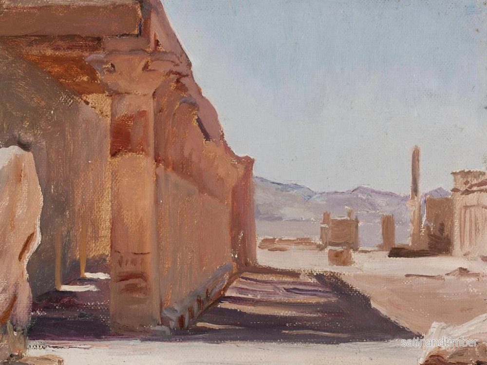 Reproduktion av målningen Temple du voyage en Égypte - Jan Cybis - Bild 2