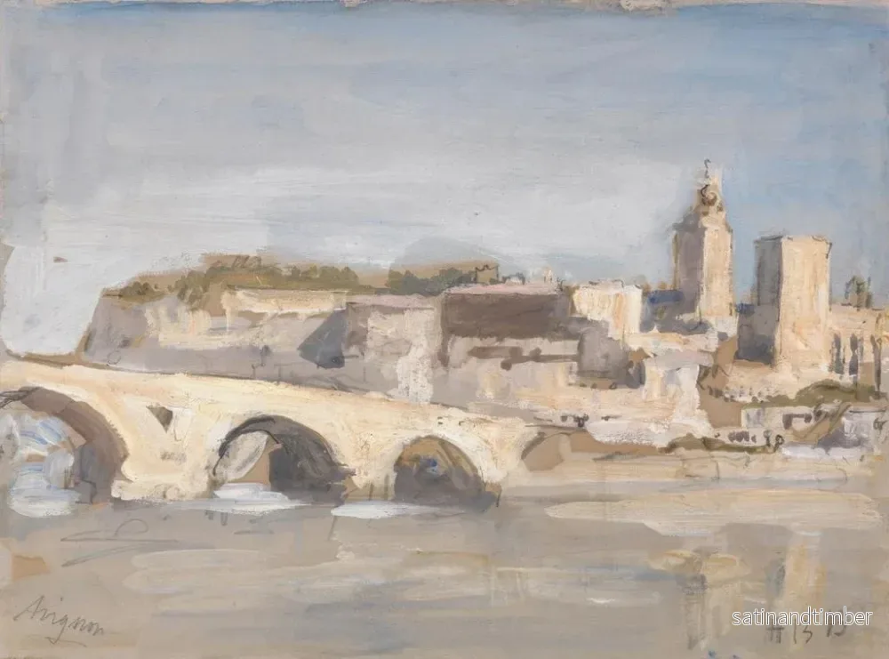 Reproduktion av målningen Pont d'Avignon - Hercules Brabazon Brabazon - Bild 2