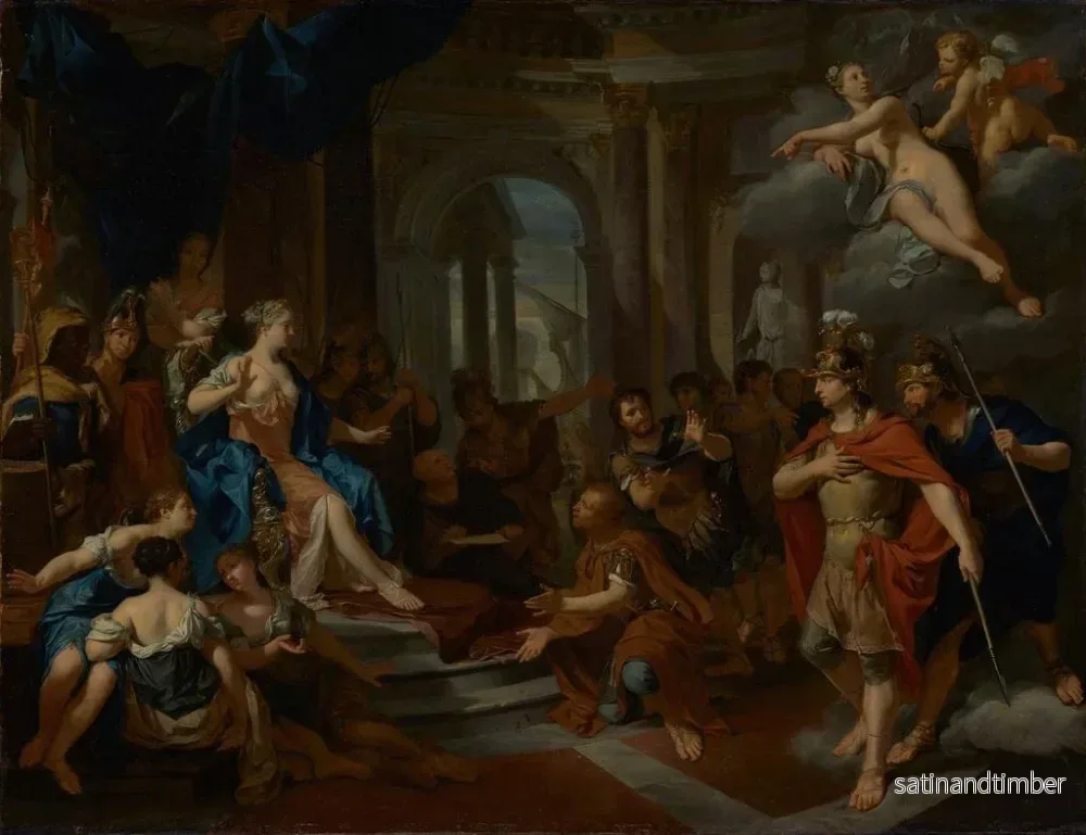 Reproduktion av målningen Didon och Aeneas - Nicolas Verkolje - Bild 2