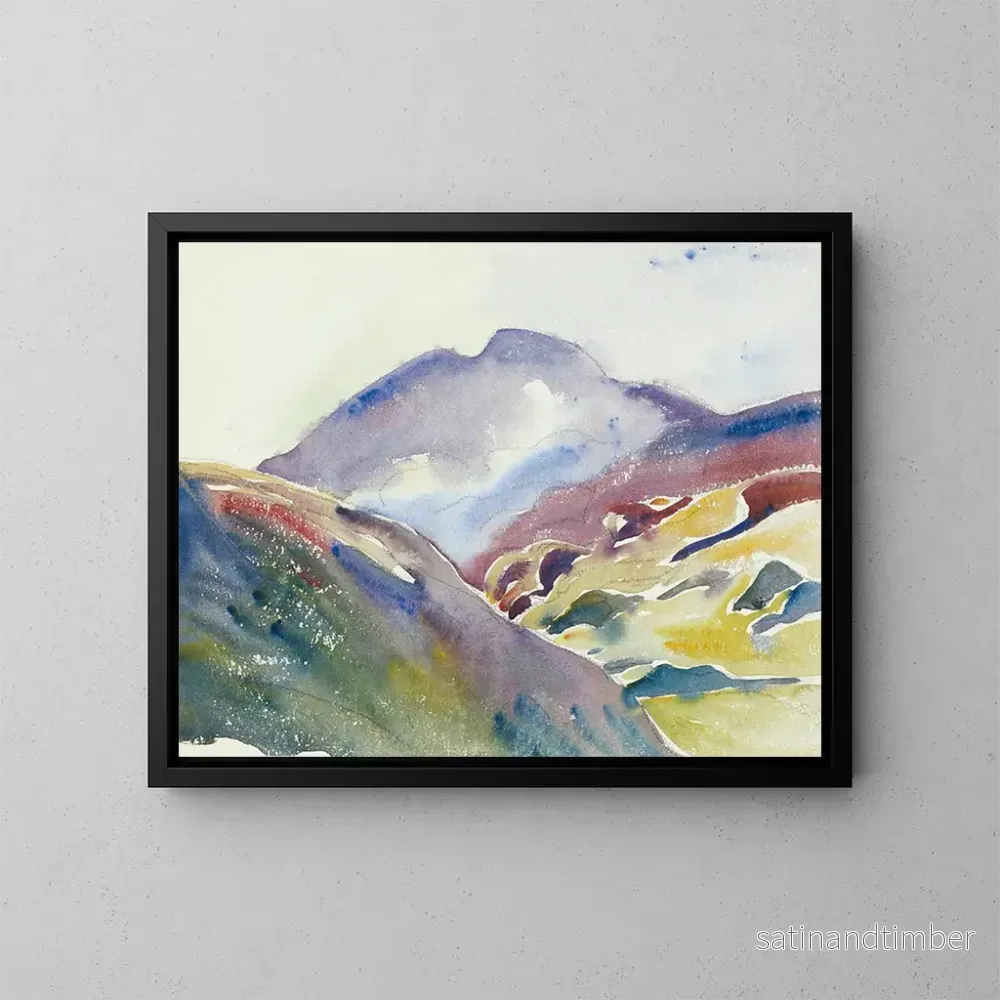 Reproduktion av målningen Landskap alpint - Giovanni Giacometti
