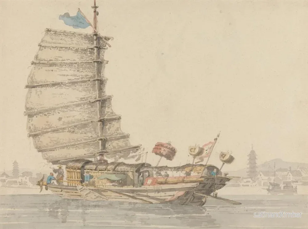 Reproduktion av målningen La barge voyageuse - William Alexander - Bild 2