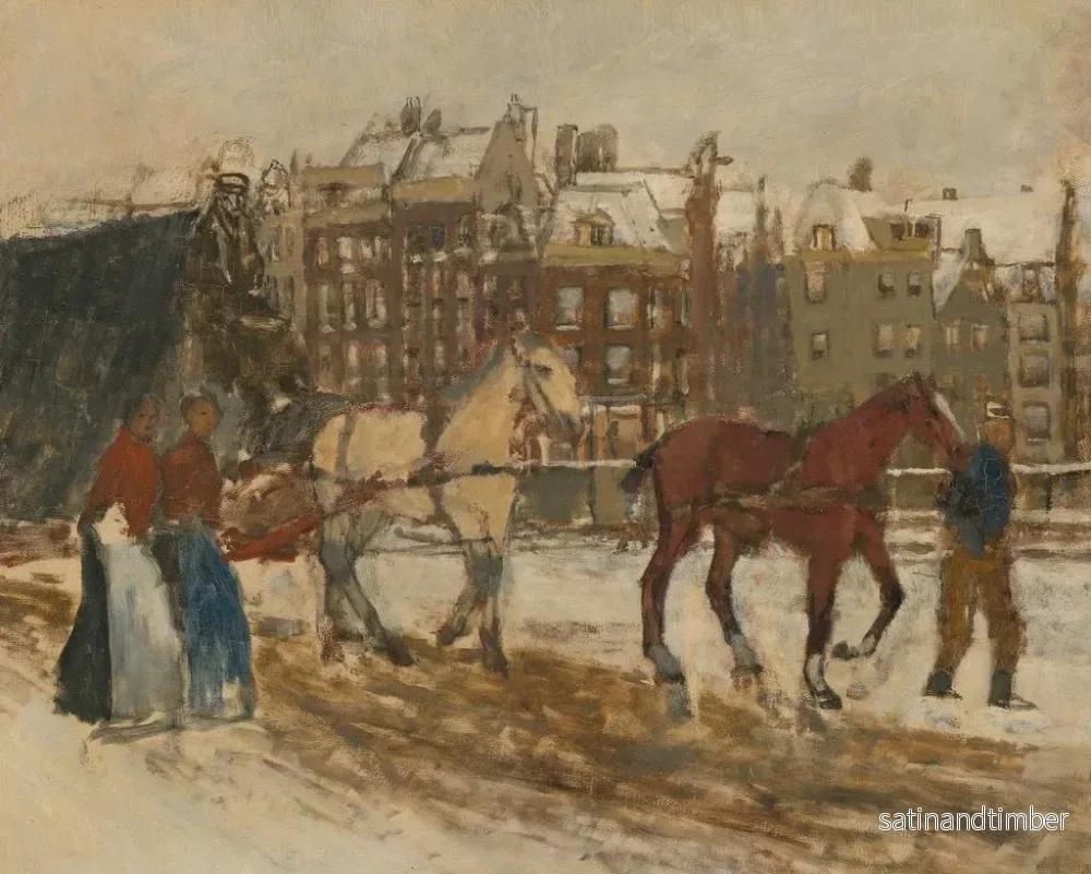 Reproduktion av målningen Rokin - George Hendrik Breitner - Bild 2