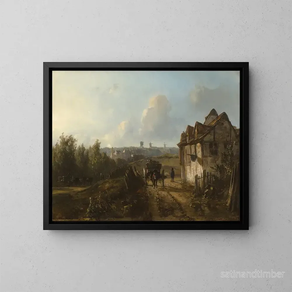 Reproduktion av målningen Vue sur Montmartre - Johan Barthold Jongkind